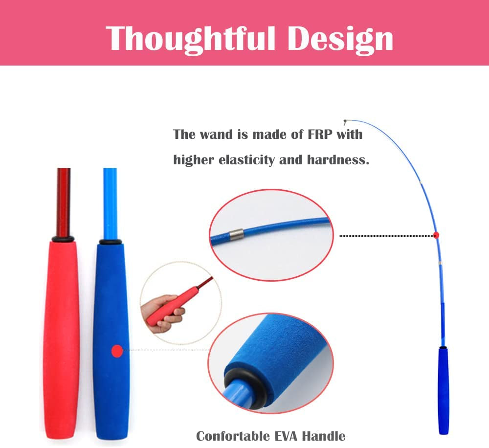 Retractable Cats Feather Wand Toy, Interactive Cat Toys for Cat Exercise