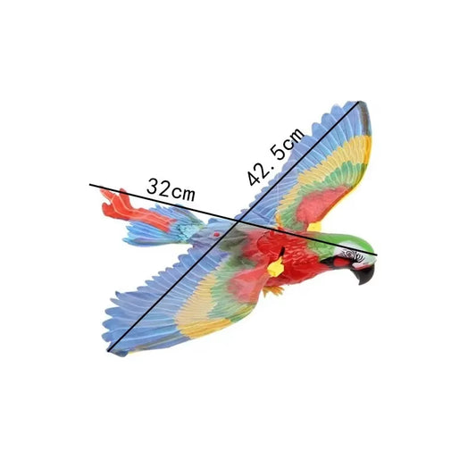Electric Parrot Hanging Wire Circling Parrot Bird Cat Toy Funny Self-Hey Automatic Scratch Cat Stick Eagle Cat Interactive Toy